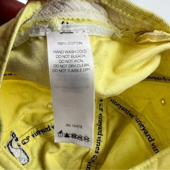 Vineyard Vines Hat Yellow Whale Logo Adjustable Strap - Picture 7 of 7